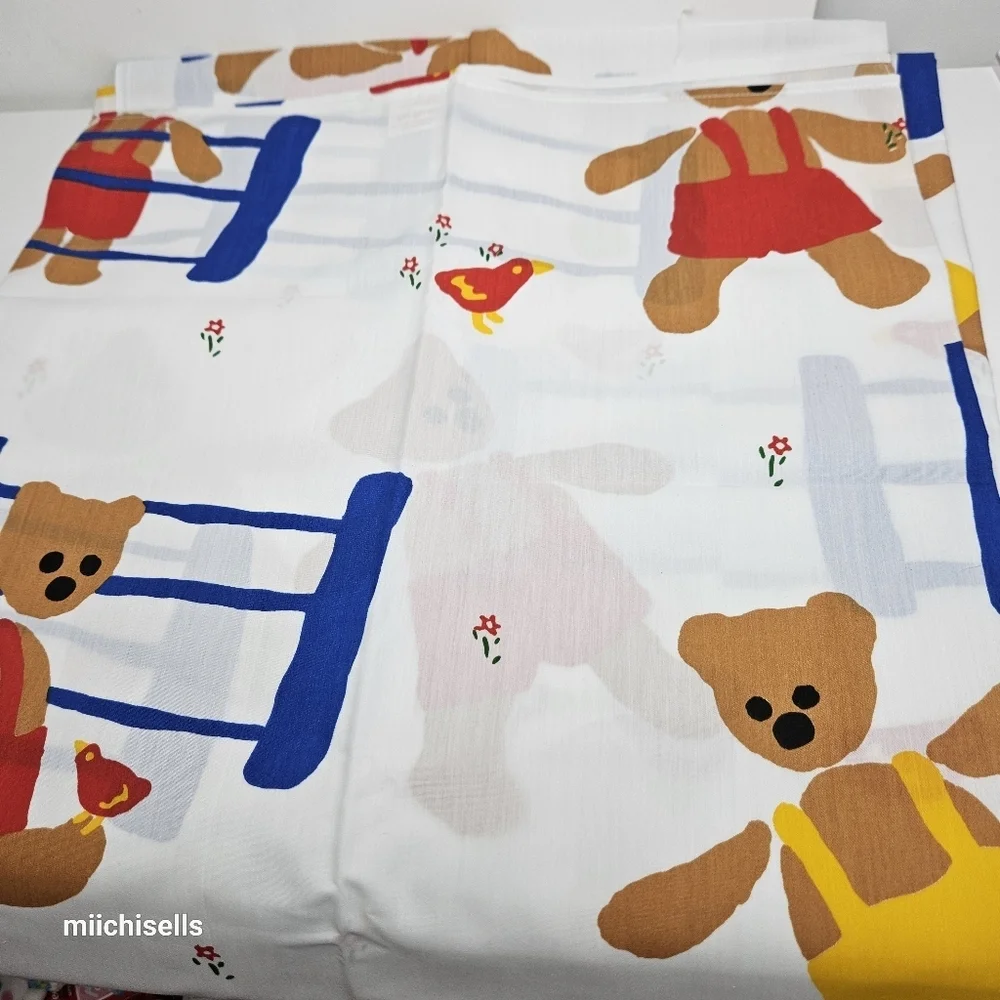 Springmaid Vintage Sheet Teddy Bear